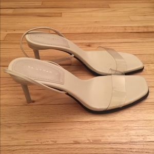 Zara Open Toe PVC Slingback Sandal - Size 39